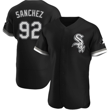 Wilber Sanchez Men's Authentic Chicago White Sox Black Alternate Jersey