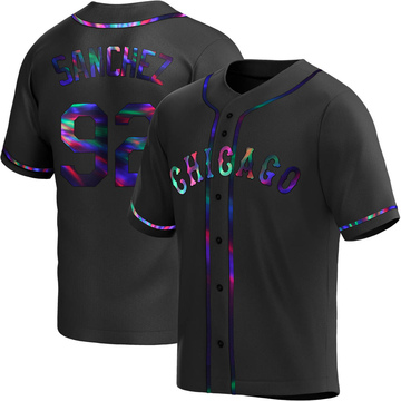 Wilber Sanchez Youth Replica Chicago White Sox Black Holographic Alternate Jersey