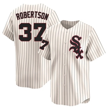 Will Robertson Men's Limited Chicago White Sox Cream Throwback Cooperstown Jersey