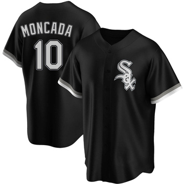 Yoan Moncada Men's Replica Chicago White Sox Black Alternate Jersey