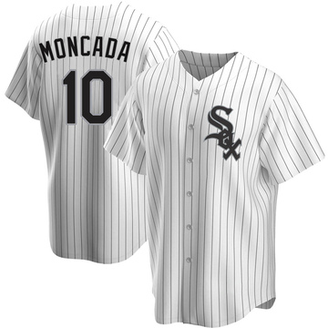 Yoan Moncada Men's Replica Chicago White Sox White Home Jersey